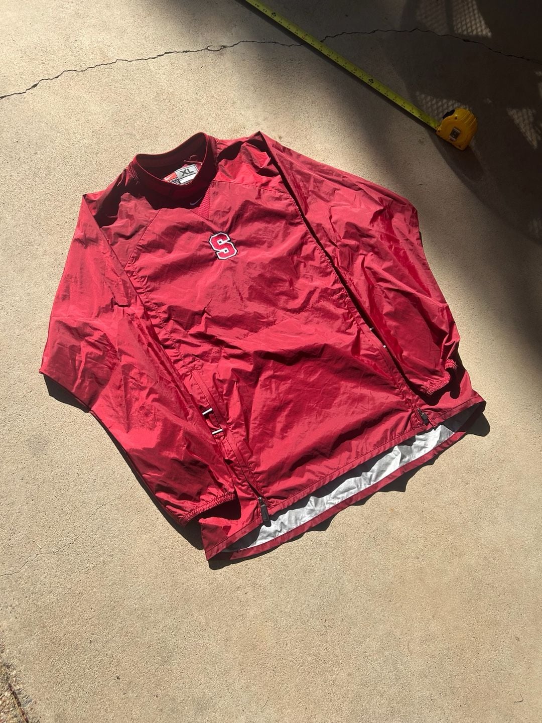 Nike Stanford Cardinal Windbreaker Jacket Size XL Red Pullover 1