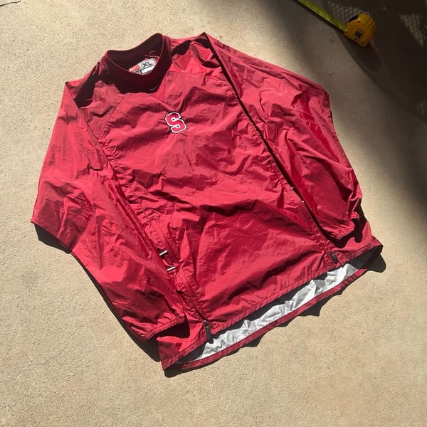Nike Stanford Cardinal Windbreaker Jacket Size XL Red Pullover