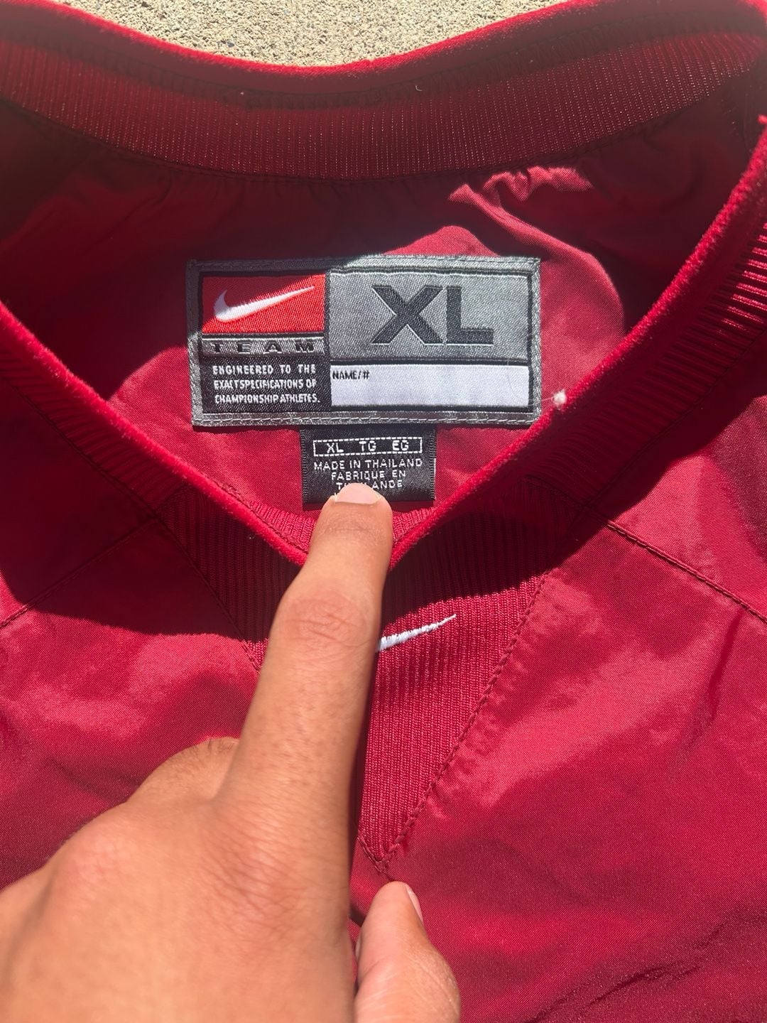 Nike Stanford Cardinal Windbreaker Jacket Size XL Red Pullover 3