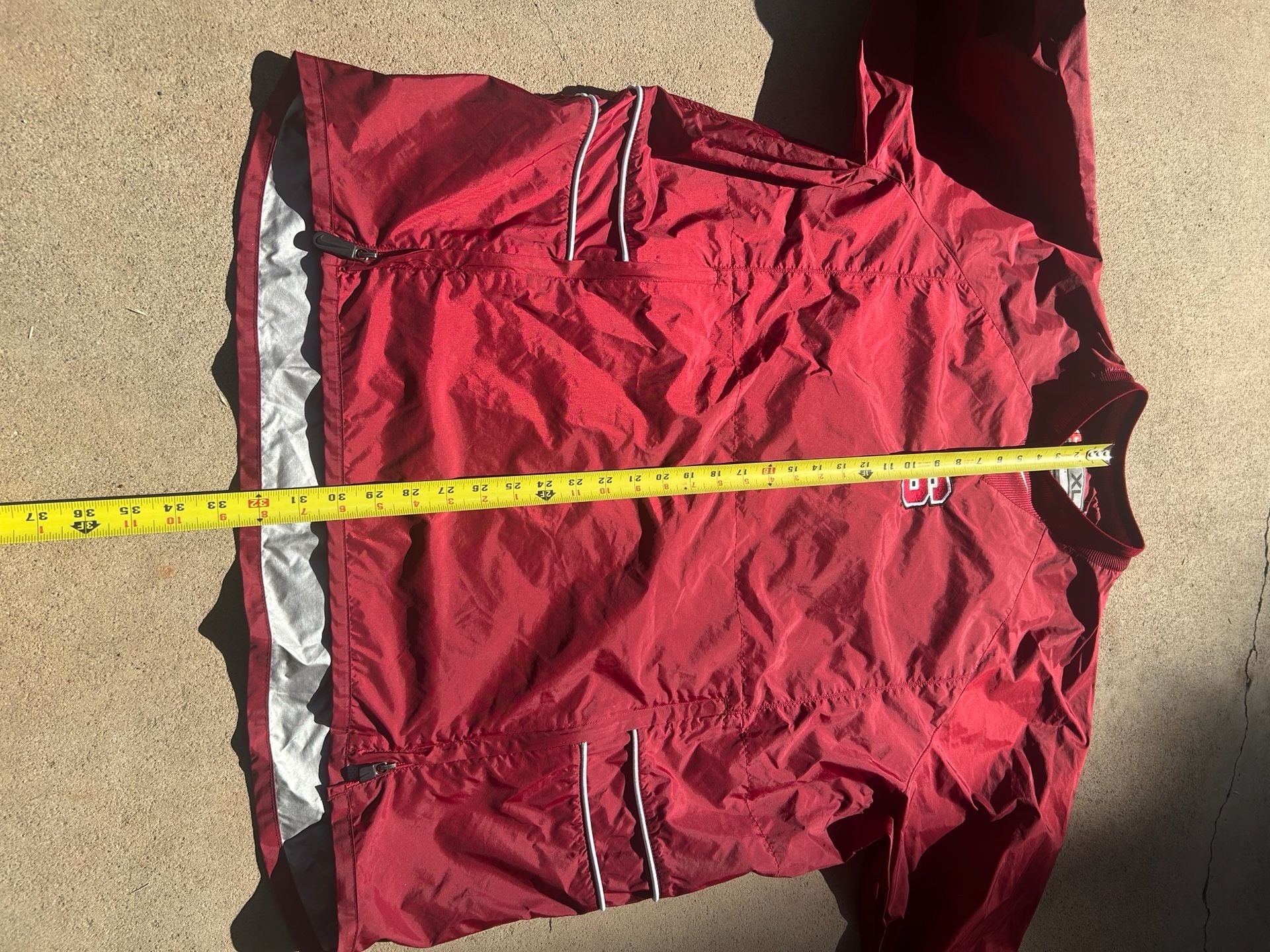 Nike Stanford Cardinal Windbreaker Jacket Size XL Red Pullover 4