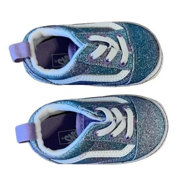 Vans Glitter Toddler Sneakers Blue Purple White
