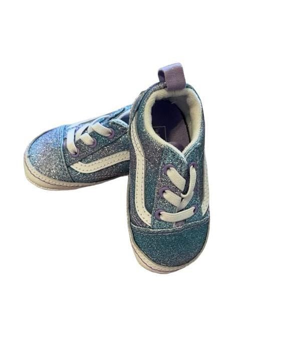 Vans Glitter Toddler Sneakers Blue Purple White 3