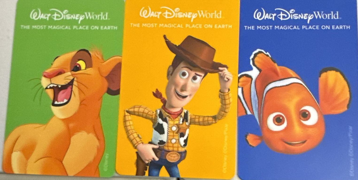 Walt Disney World Character Cards Bundle of 3 1