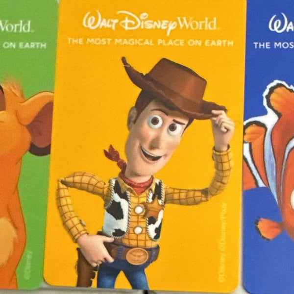 Walt Disney World Character Cards Bundle of 3
