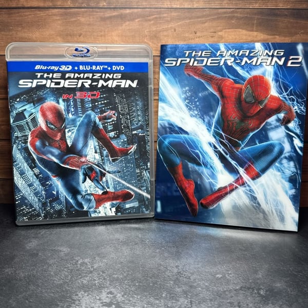 Sony Pictures The Amazing Spider-Man 1 & 2 Blu-Ray 3D Lot
