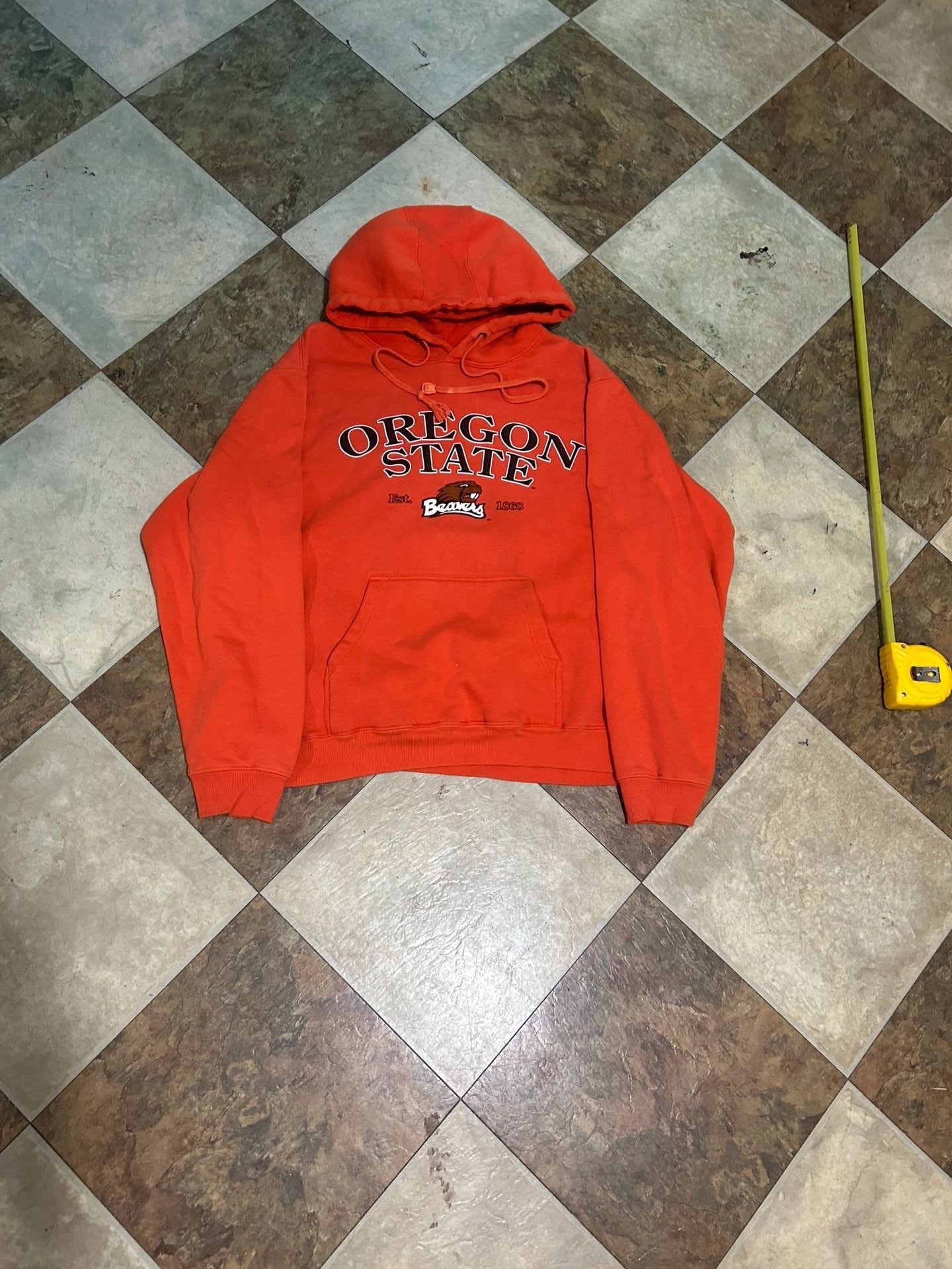 Sport Tek Oregon State University Beavers Hoodie Size M Orange 2