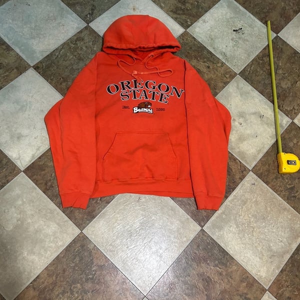 Sport Tek Oregon State University Beavers Hoodie Size M Orange