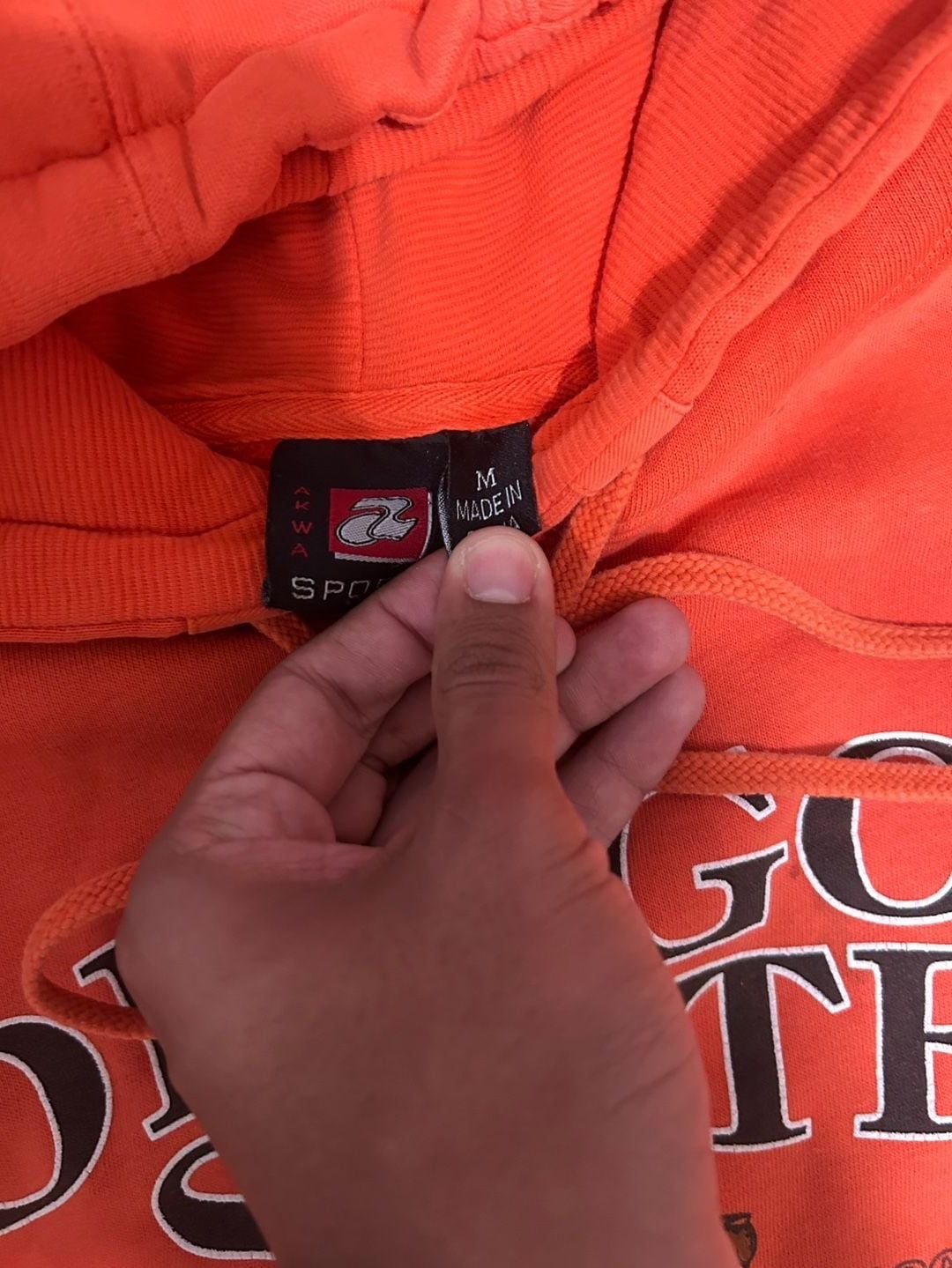 Sport Tek Oregon State University Beavers Hoodie Size M Orange 3