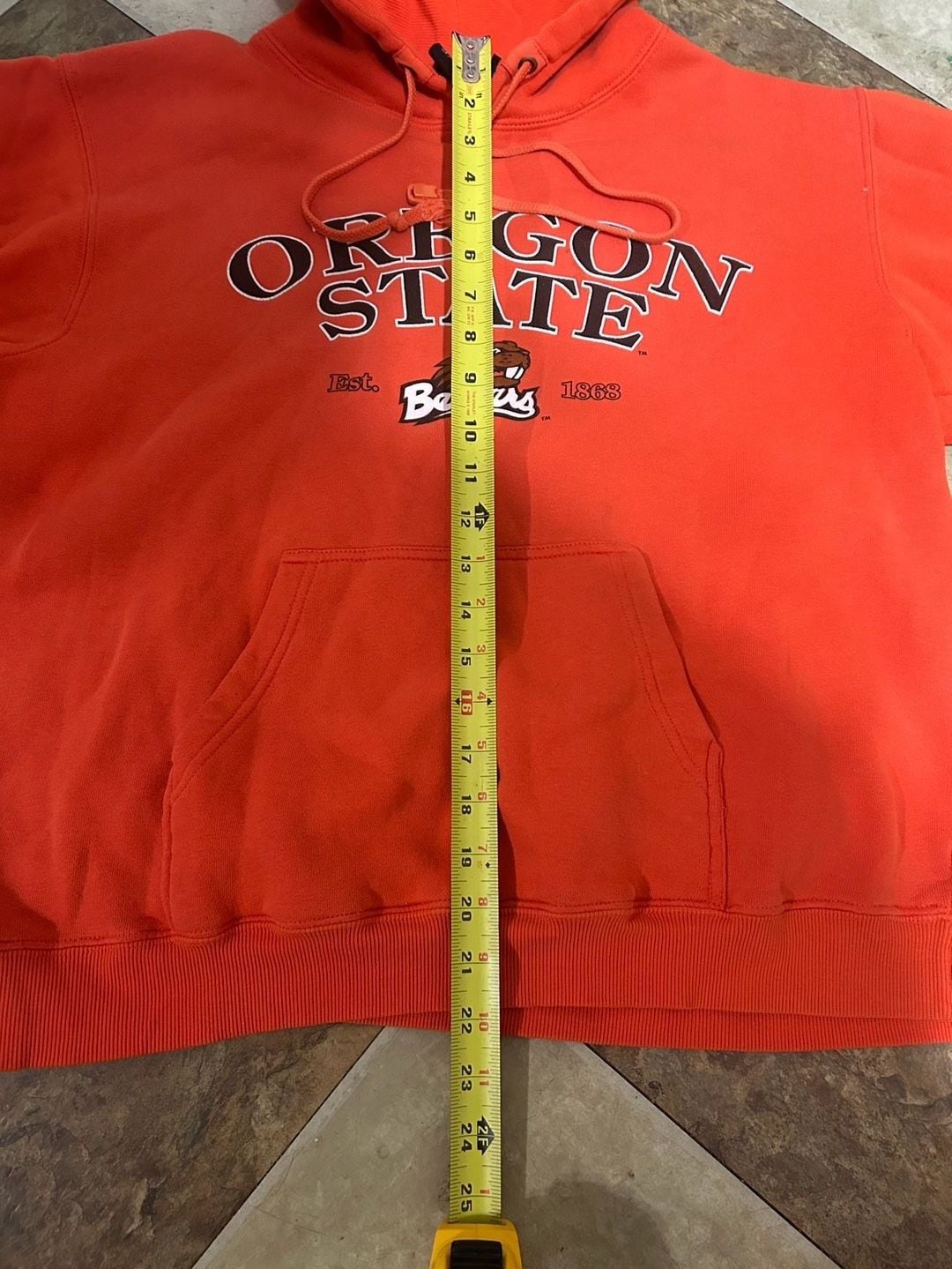 Sport Tek Oregon State University Beavers Hoodie Size M Orange 4