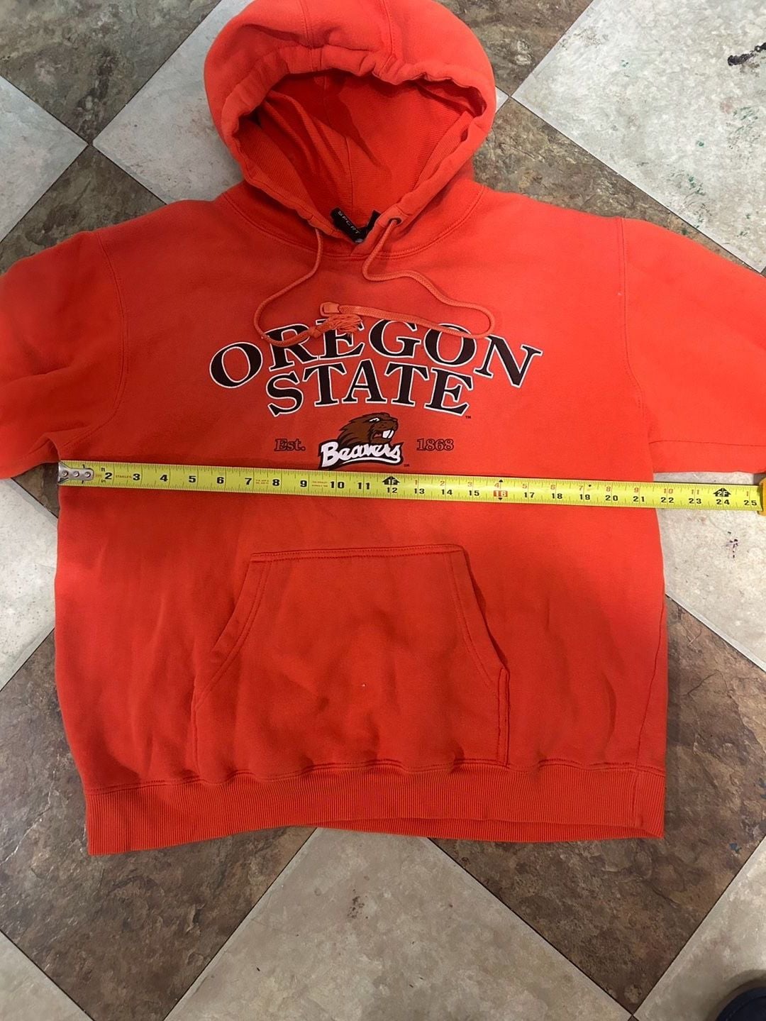 Sport Tek Oregon State University Beavers Hoodie Size M Orange 5