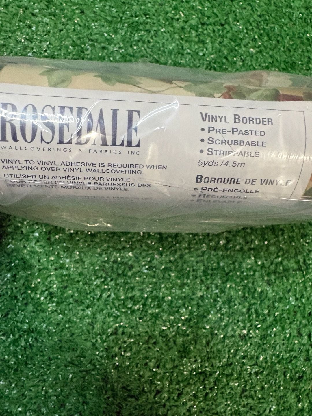 Rosedale Wallcoverings & Fabrics Inc Vinyl Border 5 Yards 3