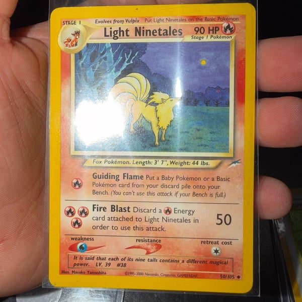 Pokémon Light Ninetales Neo Destiny 50/105 Uncommon Non-Holo