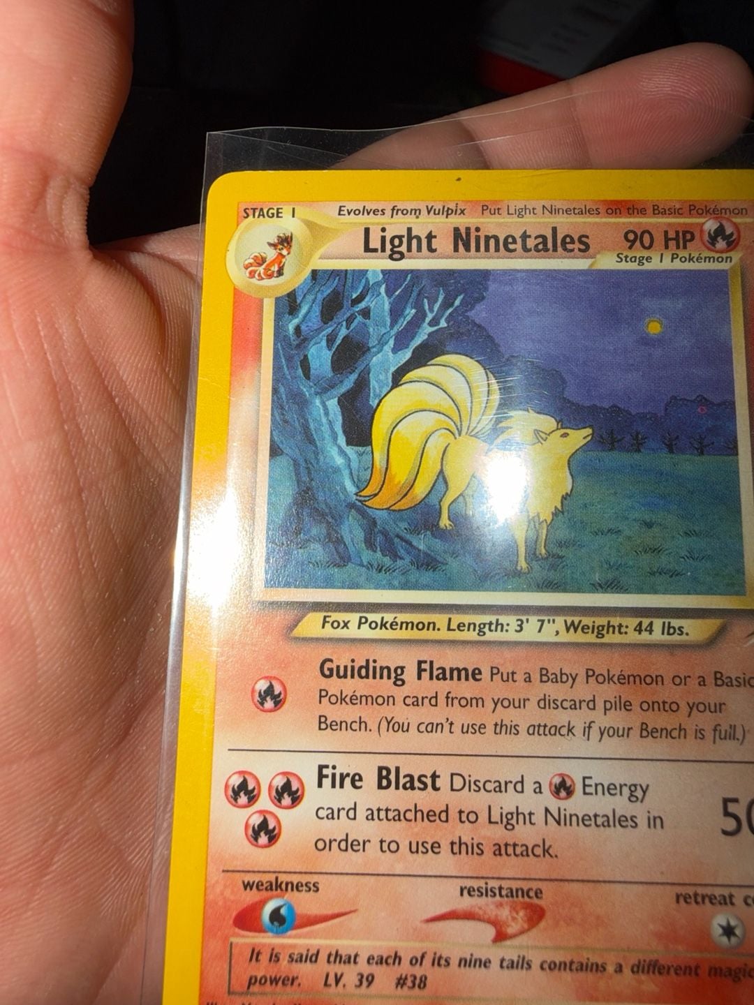 Pokémon Light Ninetales Neo Destiny 50/105 Uncommon Non-Holo 3
