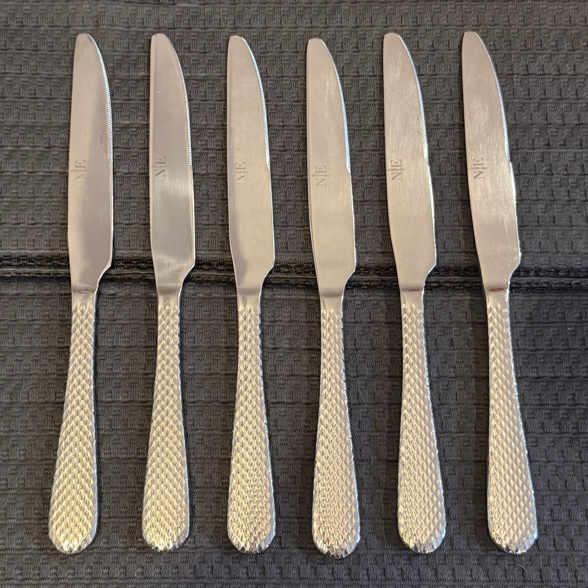 Noble Excellence Hunter Stainless Steel Dinner Knives Set of 6 1