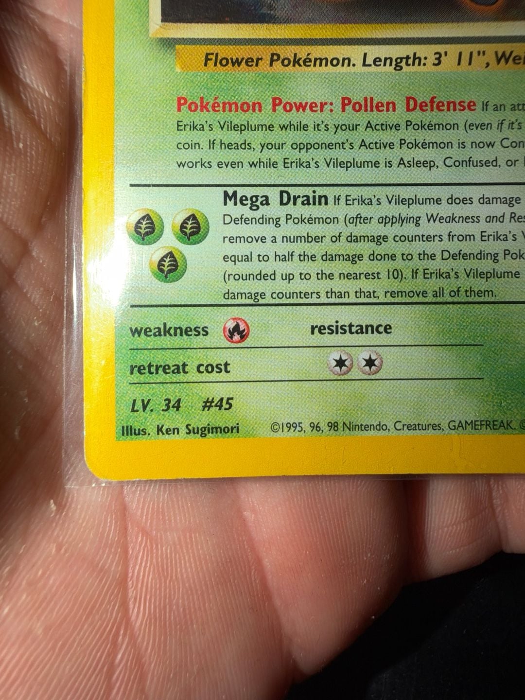 Pokemon Erika's Vileplume Gym Heroes Holo Rare #5 4