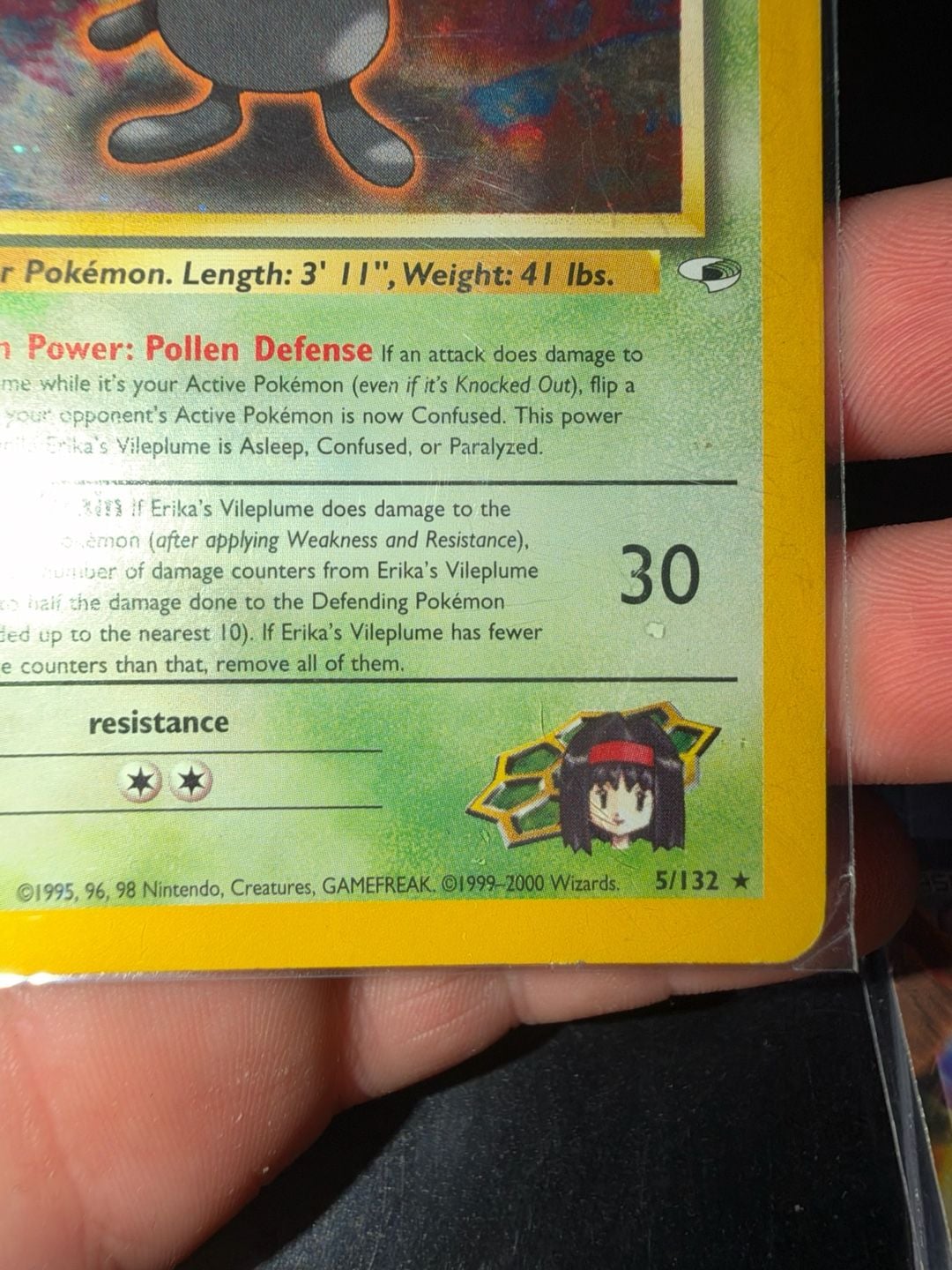 Pokemon Erika's Vileplume Gym Heroes Holo Rare #5 5