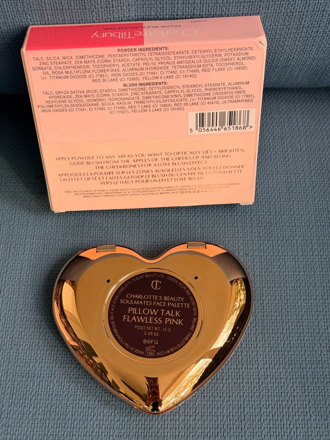 Charlotte Tilbury Beauty Soulmates Face Palette Pillow Talk Flawless Pink 7