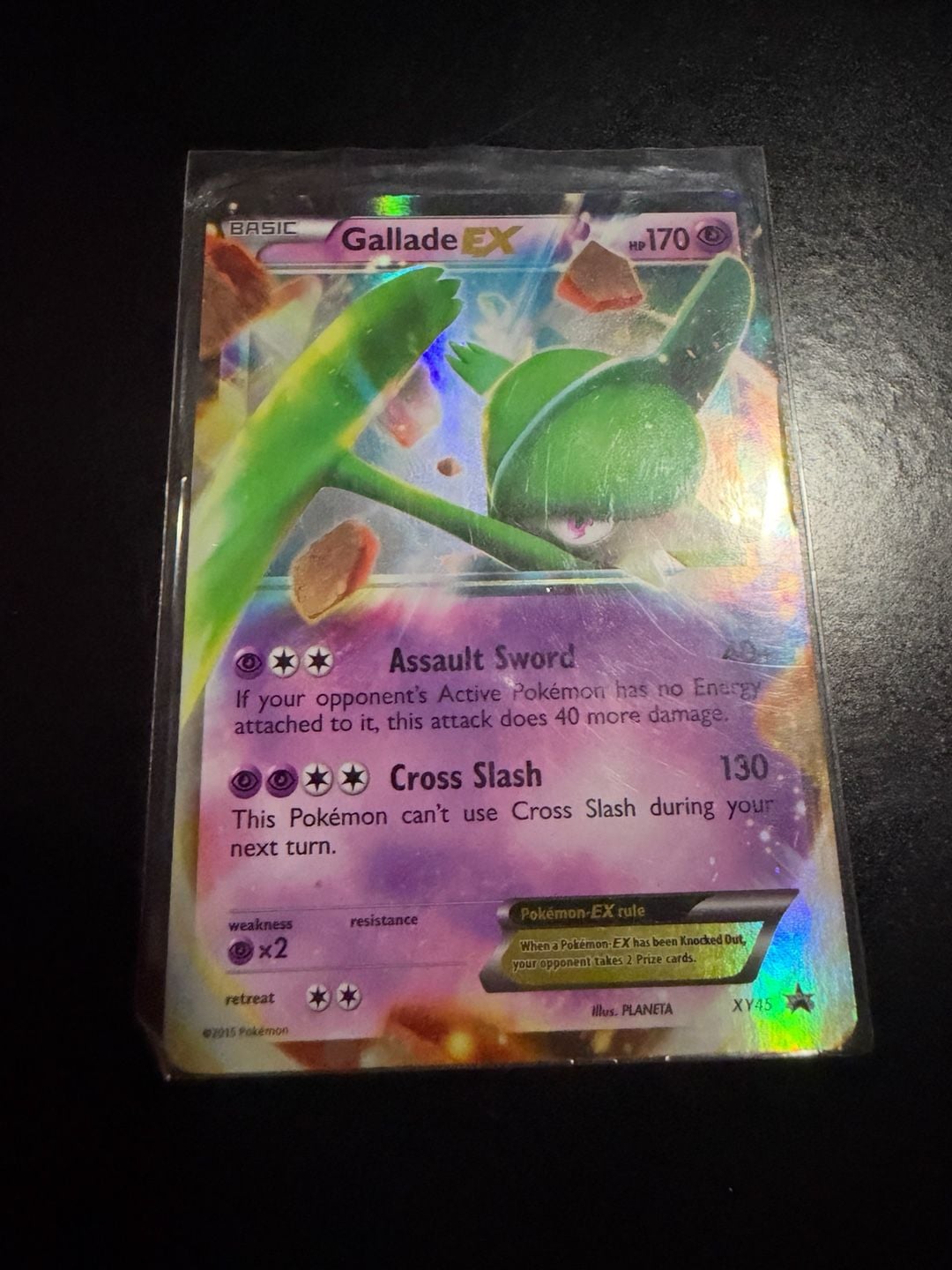 Pokémon Gallade EX XY45 Black Star Promo Card 1