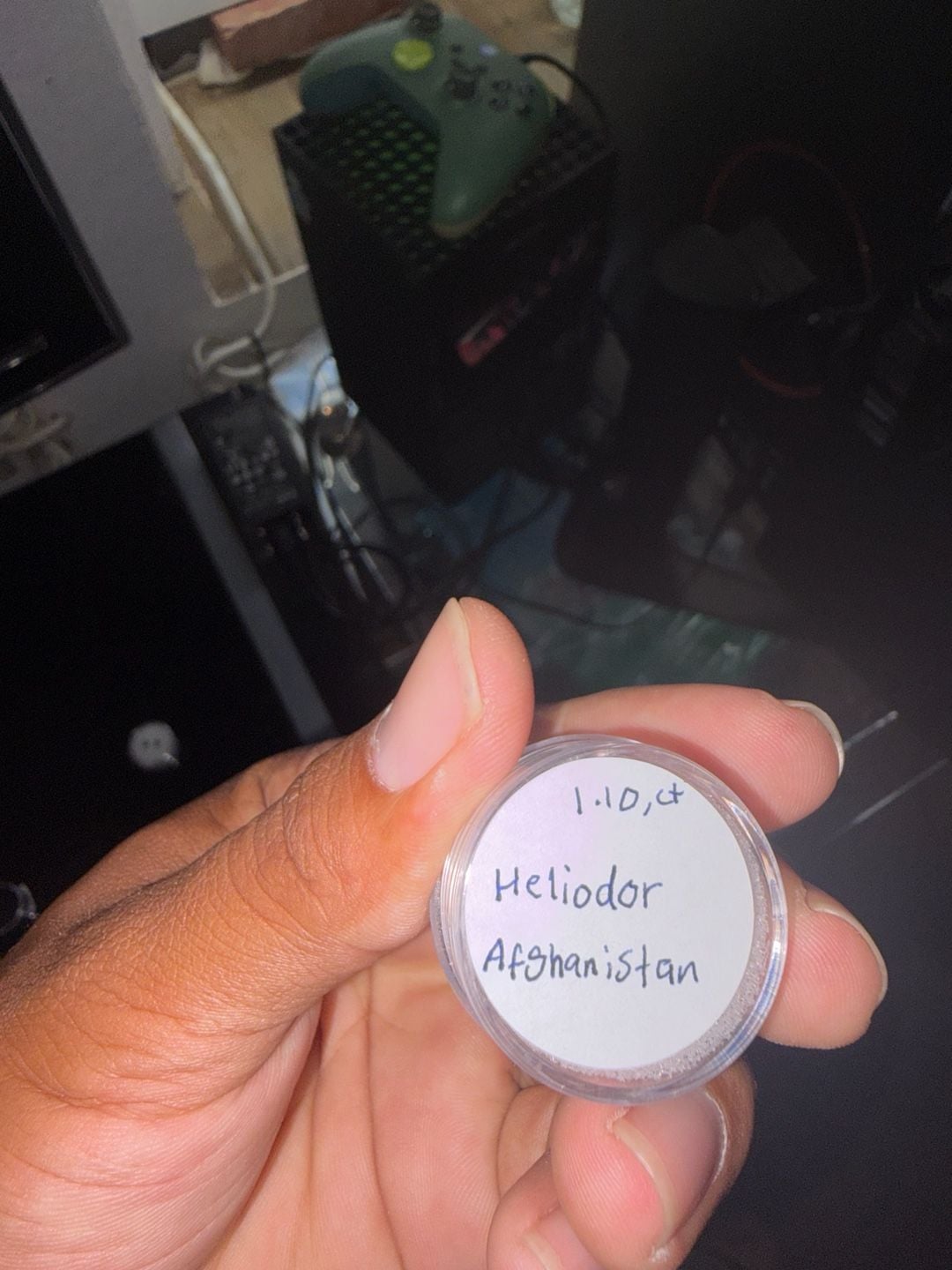 Heliodor Loose Gemstone 1.10 Carat Pear Shape Faceted Afghanistan 4