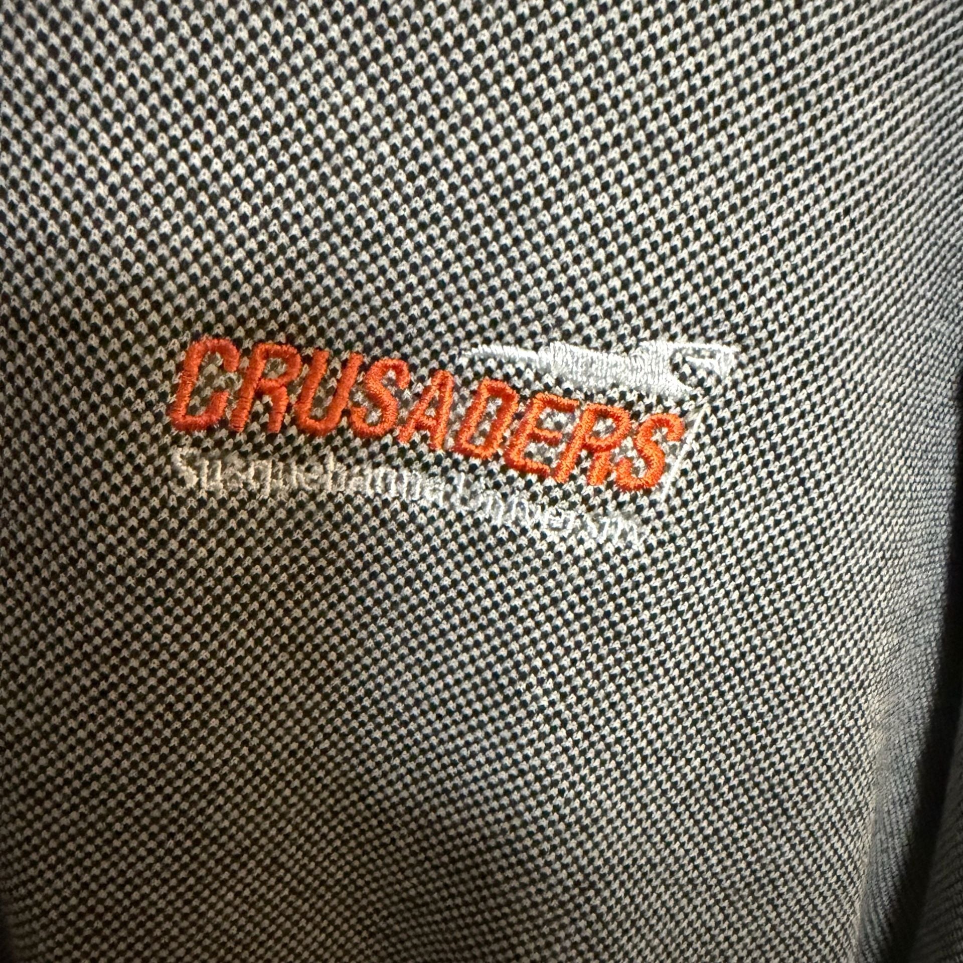 Russell Athletic Crusaders Sweatshirt Size XL Gray Houndstooth Crewneck 3