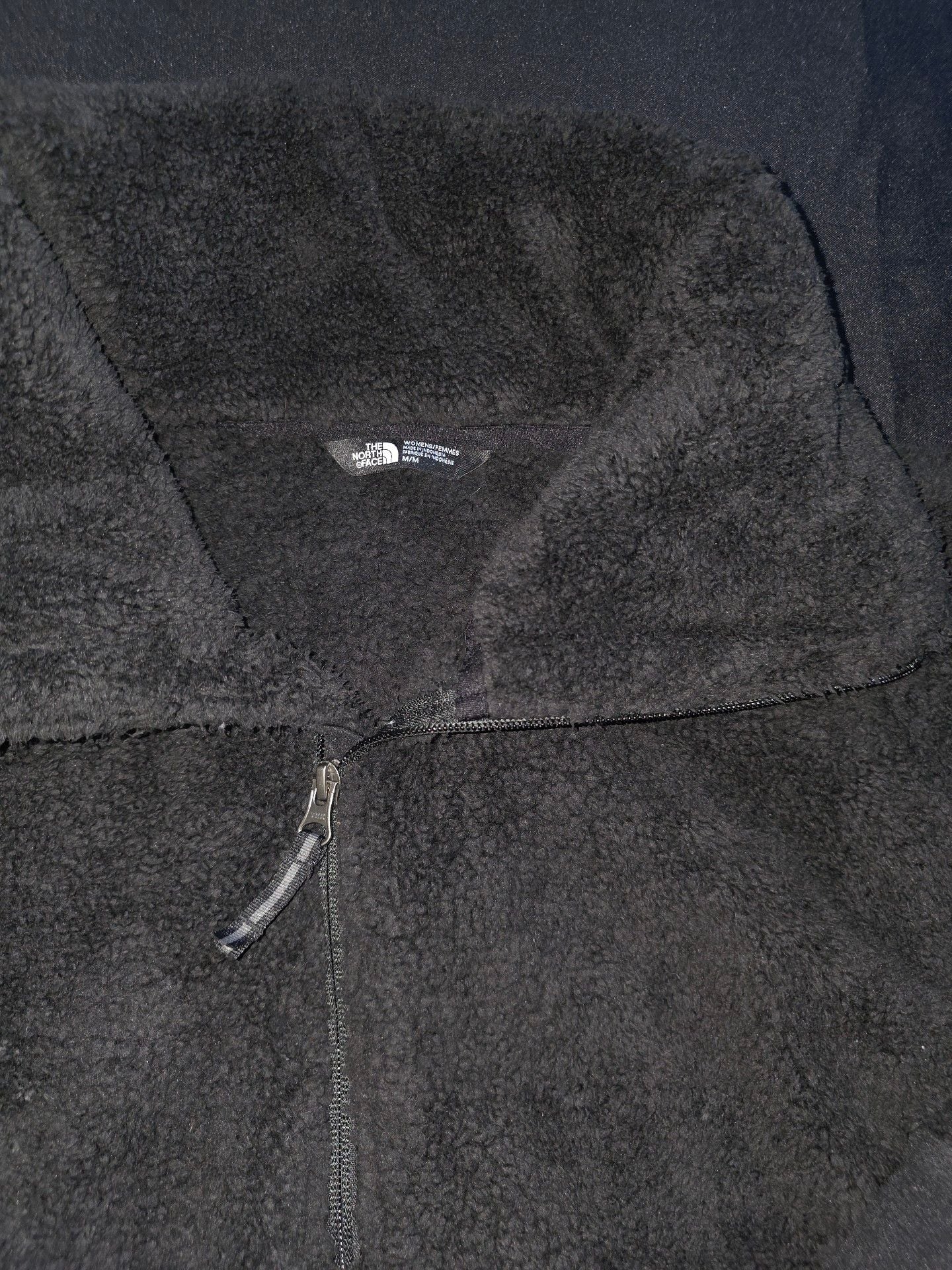 The North Face Campshire Fleece Pullover Size M Black Sherpa 1/4 Zip 2