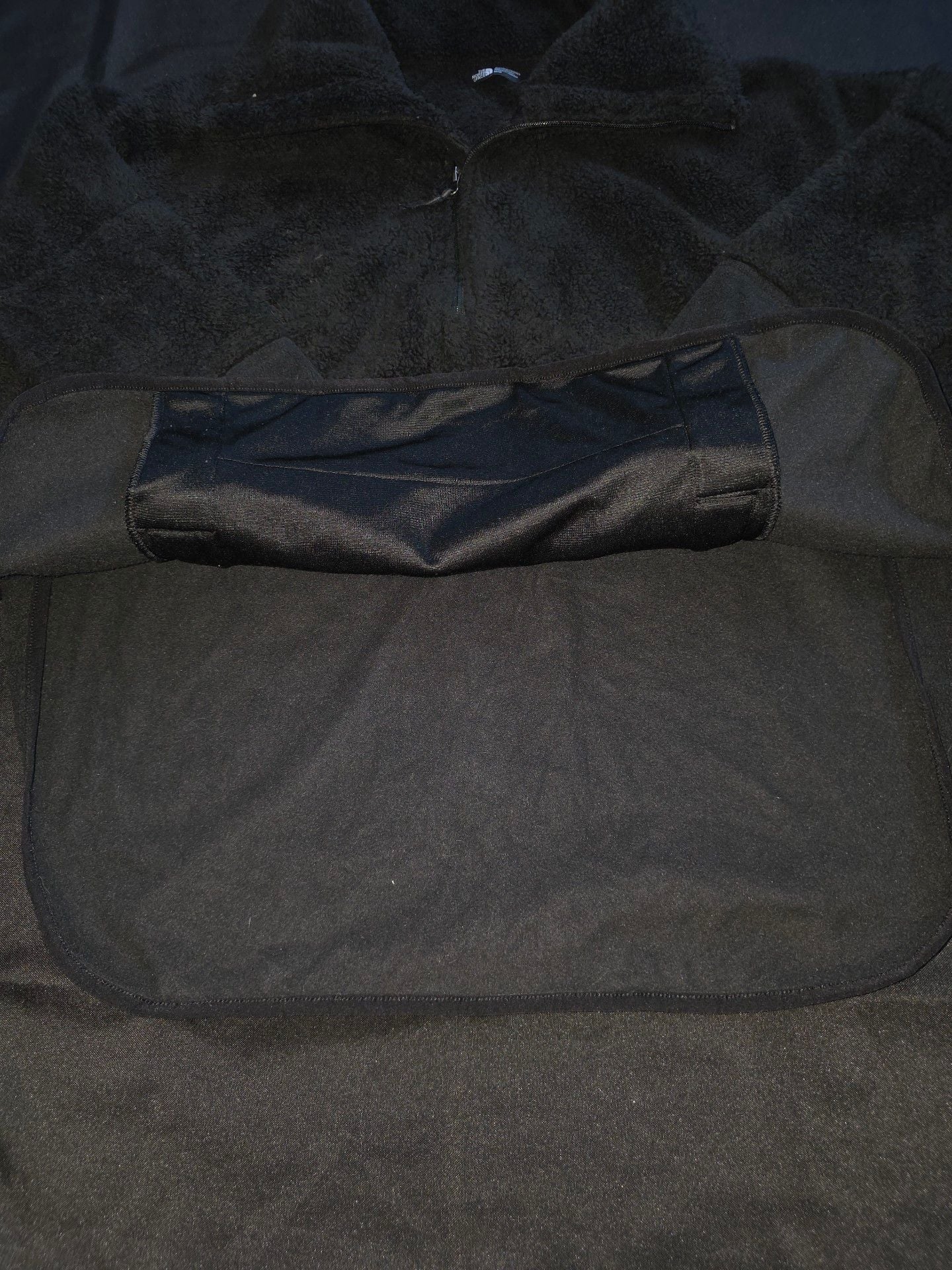 The North Face Campshire Fleece Pullover Size M Black Sherpa 1/4 Zip 5