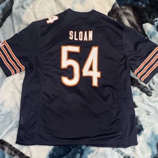 Nike Chicago Bears Sloan 54 Size 3XL Blue Football Jersey
