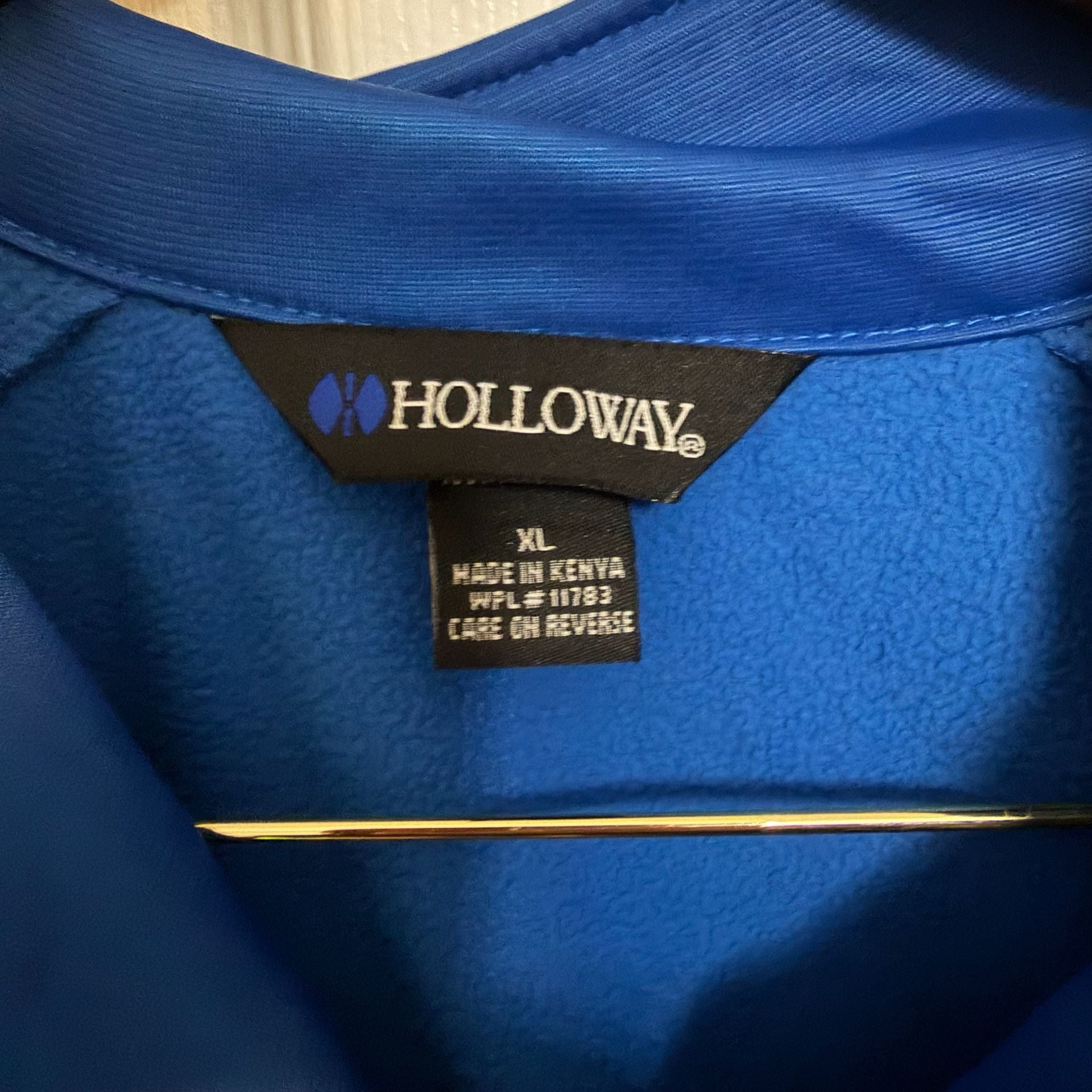 Holloway Determination Jacket Size XL Blue White Full Zip Track Jacket 3