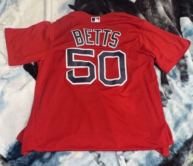 Majestic Boston Red Sox Mookie Betts 50 Jersey Red 2