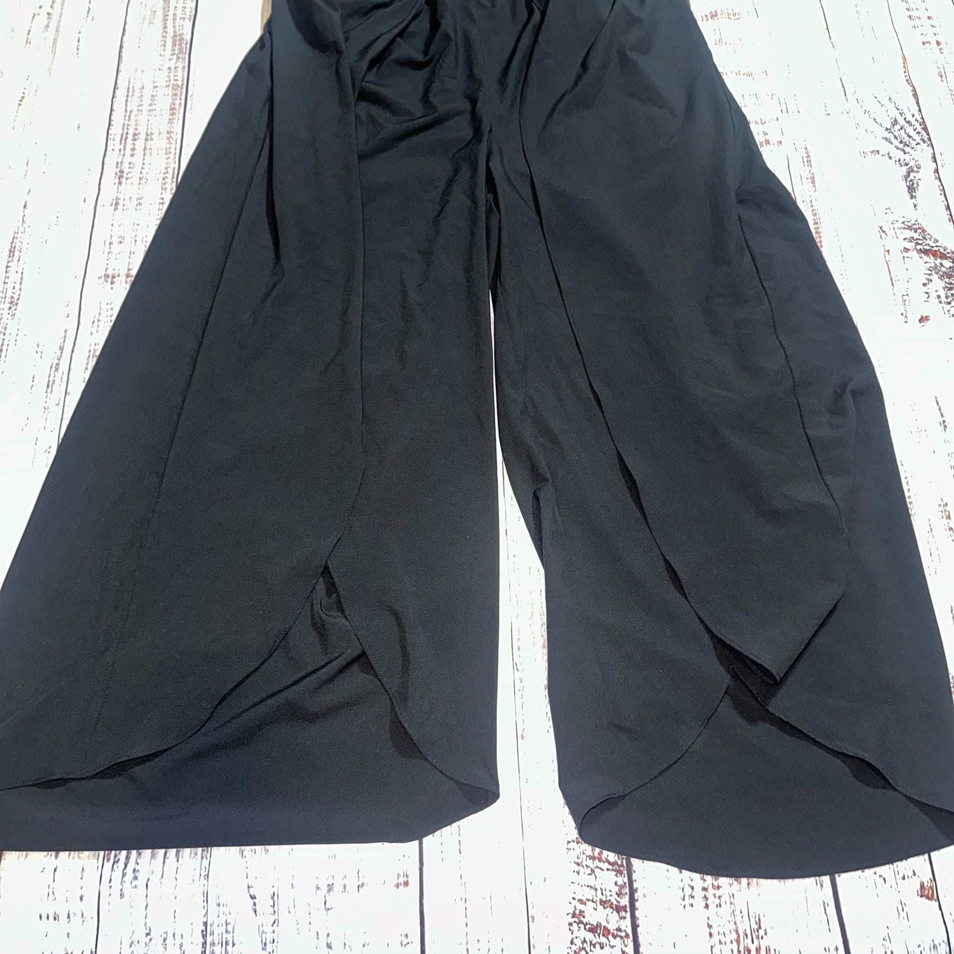 Halara Breezeful High Waisted Palazzo Flowy Wide Leg Pants Black 4