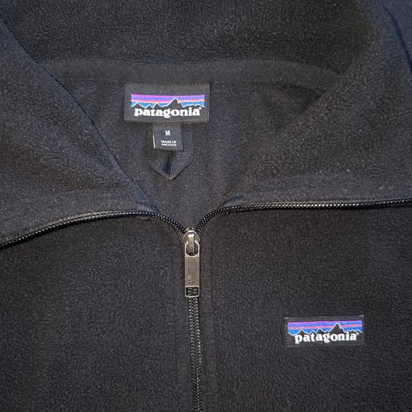 Patagonia Full Zip Fleece Jacket Size M Black