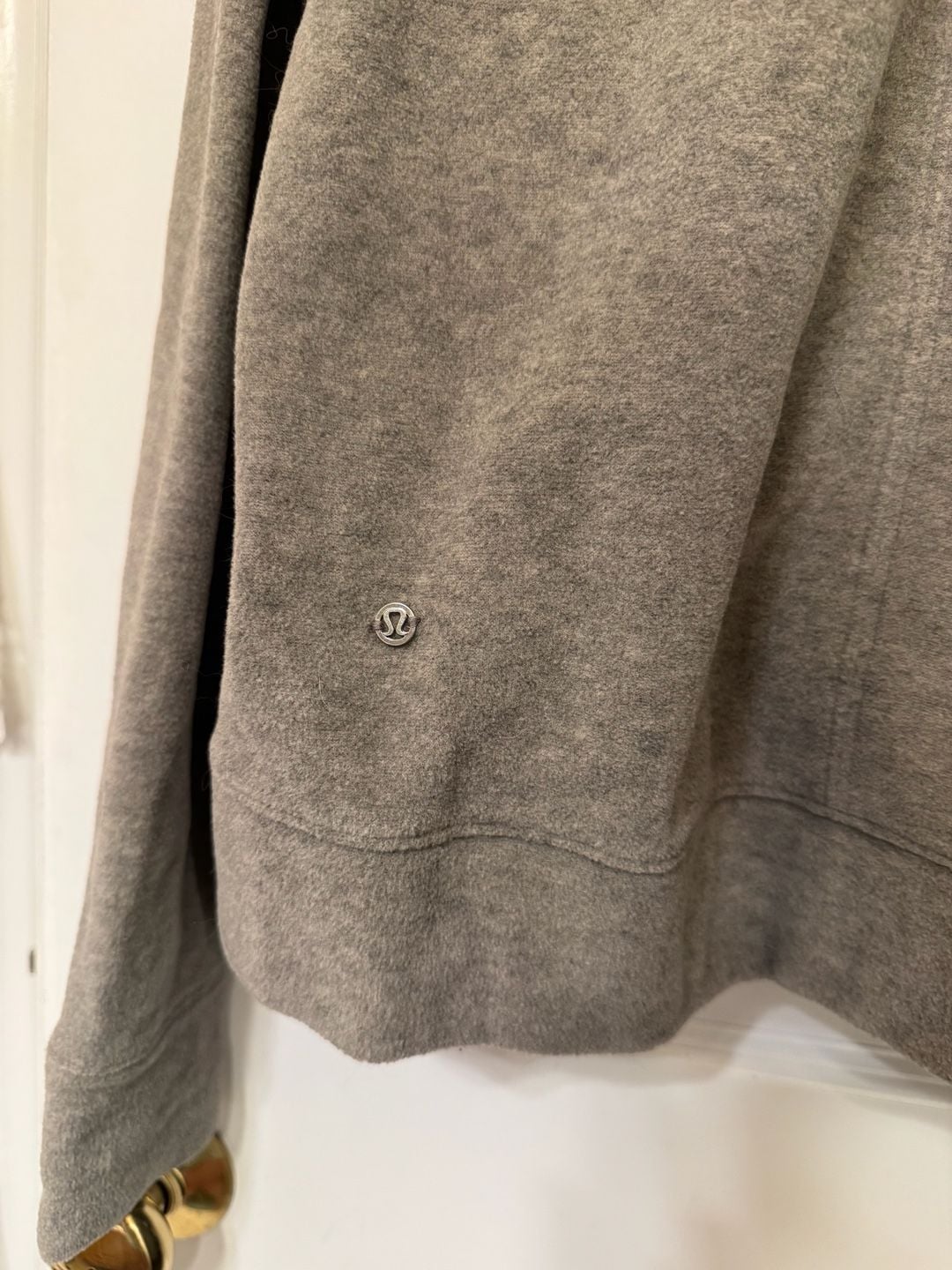 Lululemon Go Forward Pullover Size 8 Heathered Core Light Grey Fleece 3