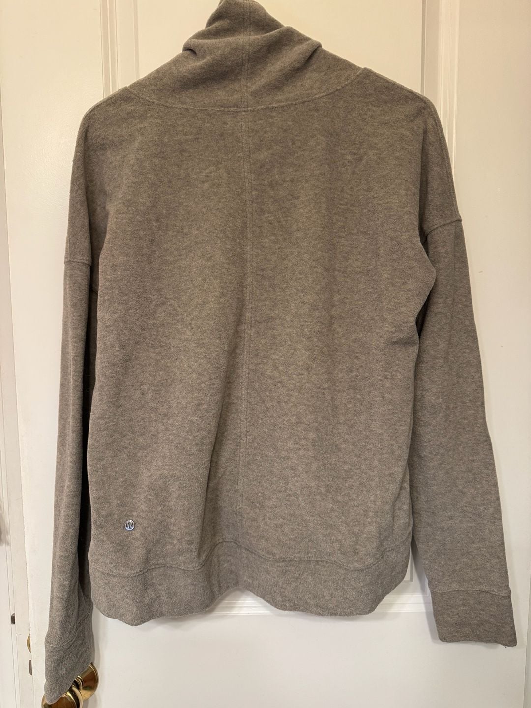 Lululemon Go Forward Pullover Size 8 Heathered Core Light Grey Fleece 4