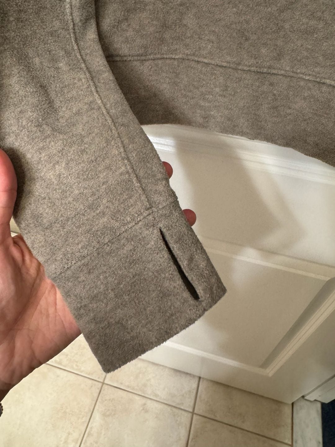 Lululemon Go Forward Pullover Size 8 Heathered Core Light Grey Fleece 5
