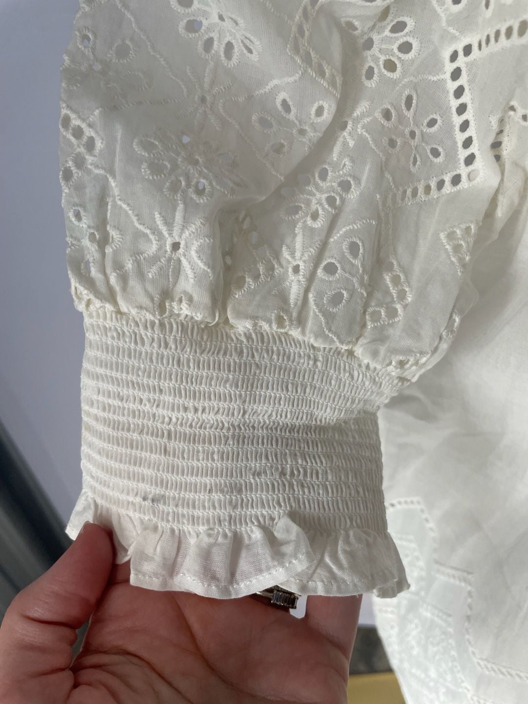 Industry Republic Clothes Eyelet Peasant Blouse 4