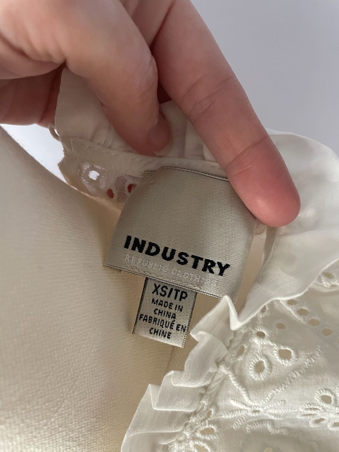 Industry Republic Clothes Eyelet Peasant Blouse 5
