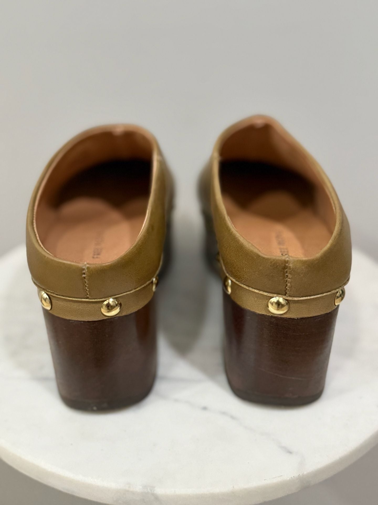 Free People Calli Platform Clog Size 7 “Olive” 8