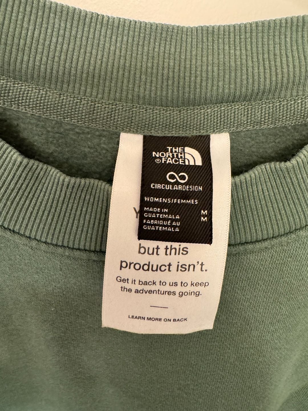 The North Face Women's Evolution Fleece Crew Green Size M 3