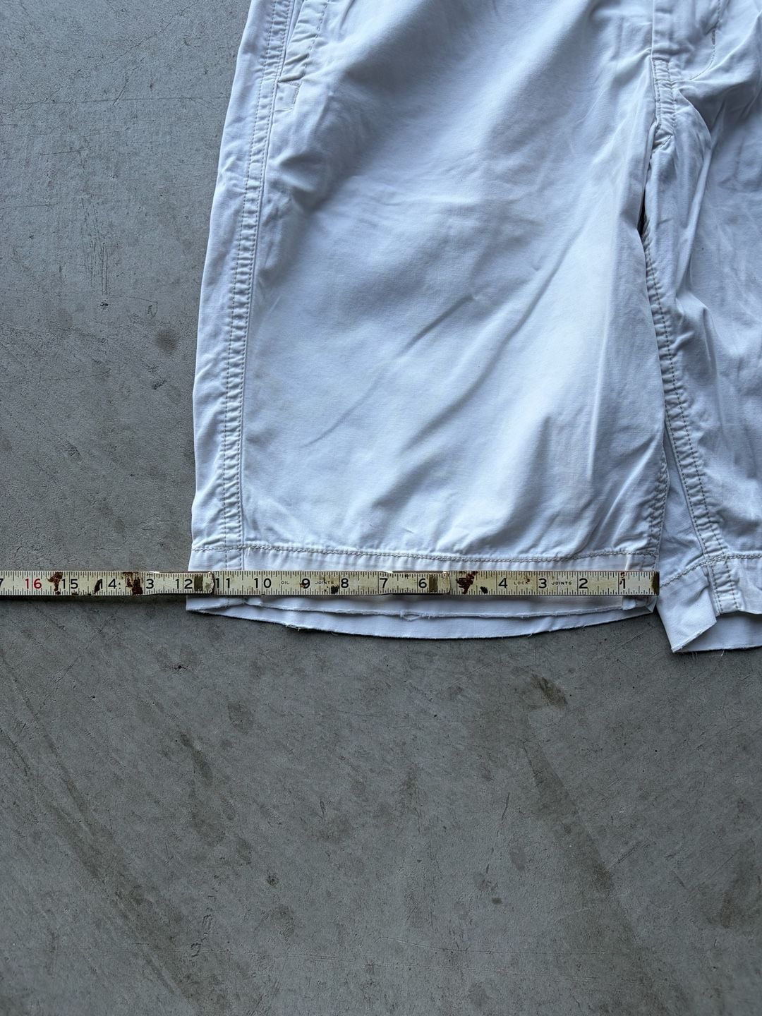 American Eagle Outfitters Longer Length Shorts Size 33 White Cotton Chino 7
