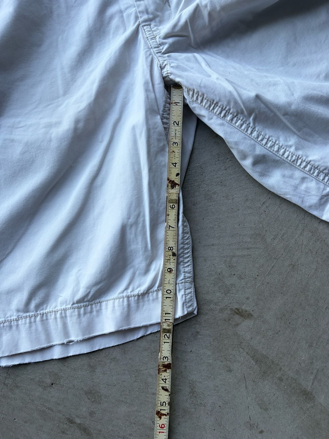 American Eagle Outfitters Longer Length Shorts Size 33 White Cotton Chino 8