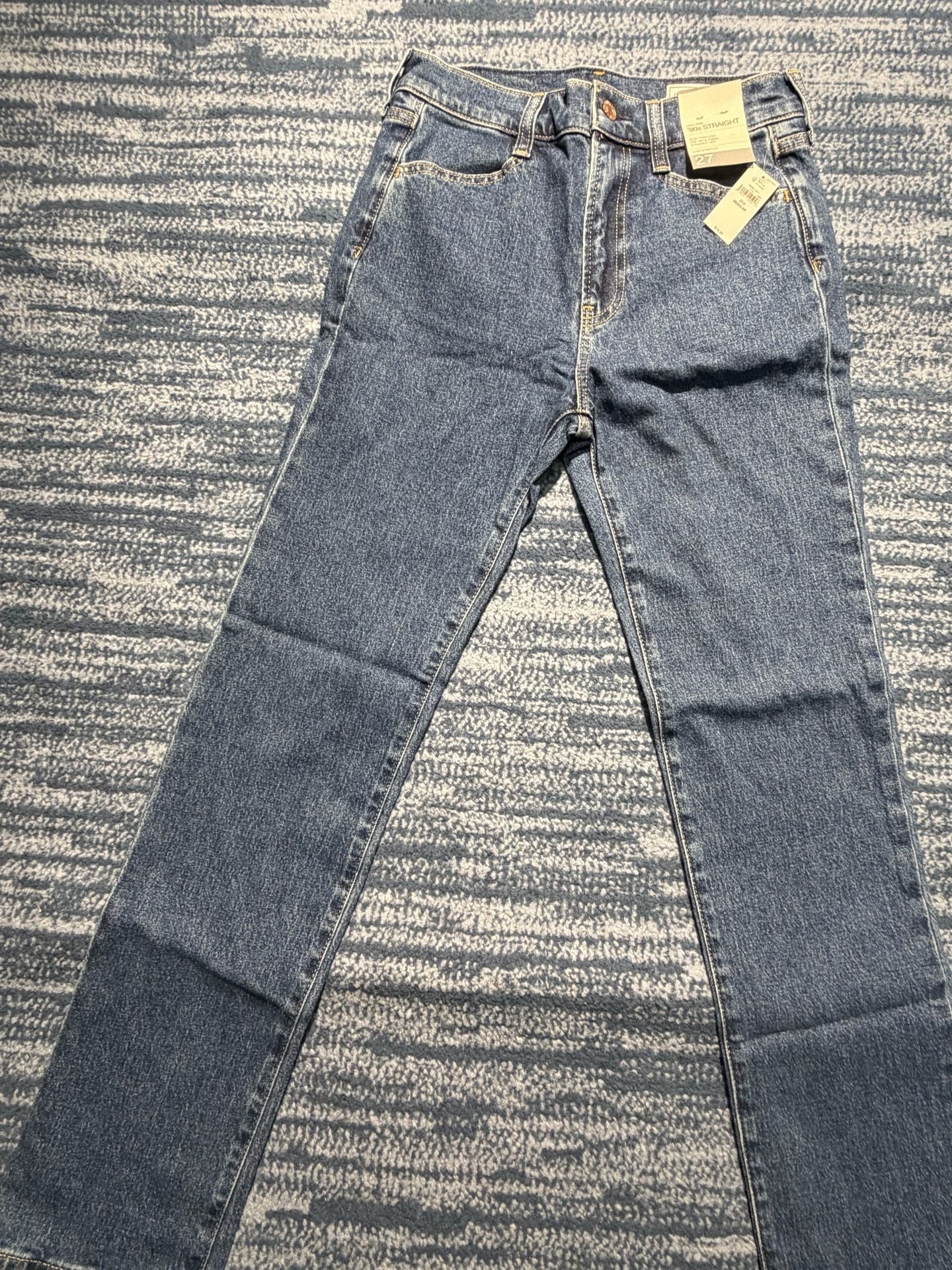 Gap High Rise 90s Straight Jeans Size 27/4 Regular Blue Denim 2