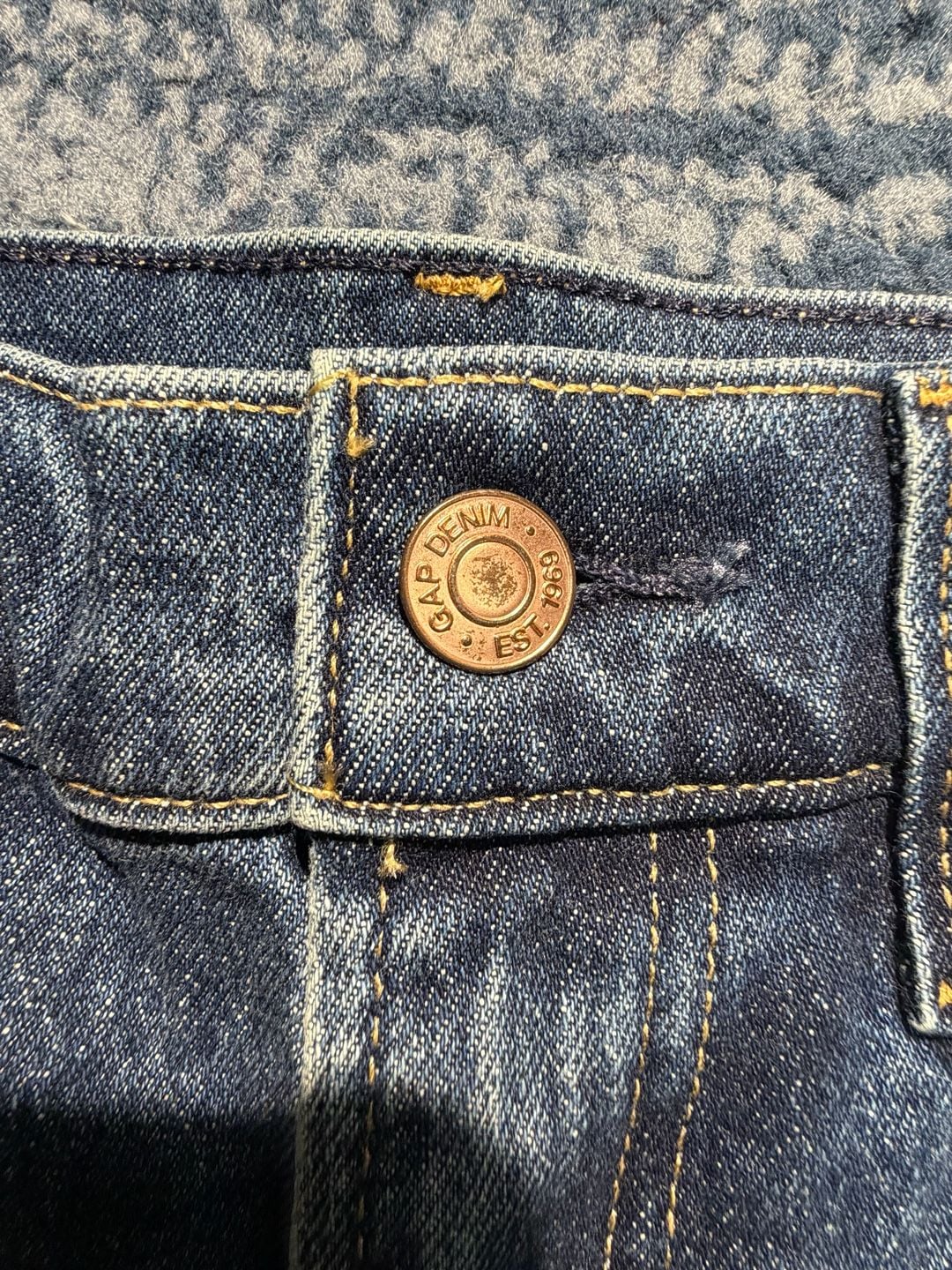 Gap High Rise 90s Straight Jeans Size 27/4 Regular Blue Denim 7