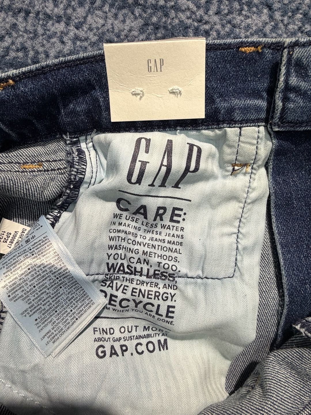 Gap High Rise 90s Straight Jeans Size 27/4 Regular Blue Denim 9