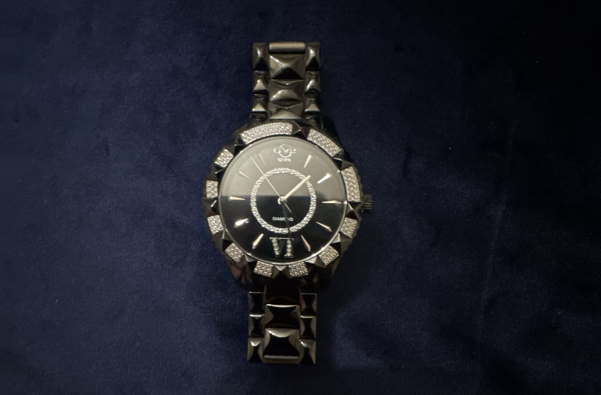 Gevril GV2 Venice Diamond Watch 39mm Black Dial Stainless Steel Bracelet 2