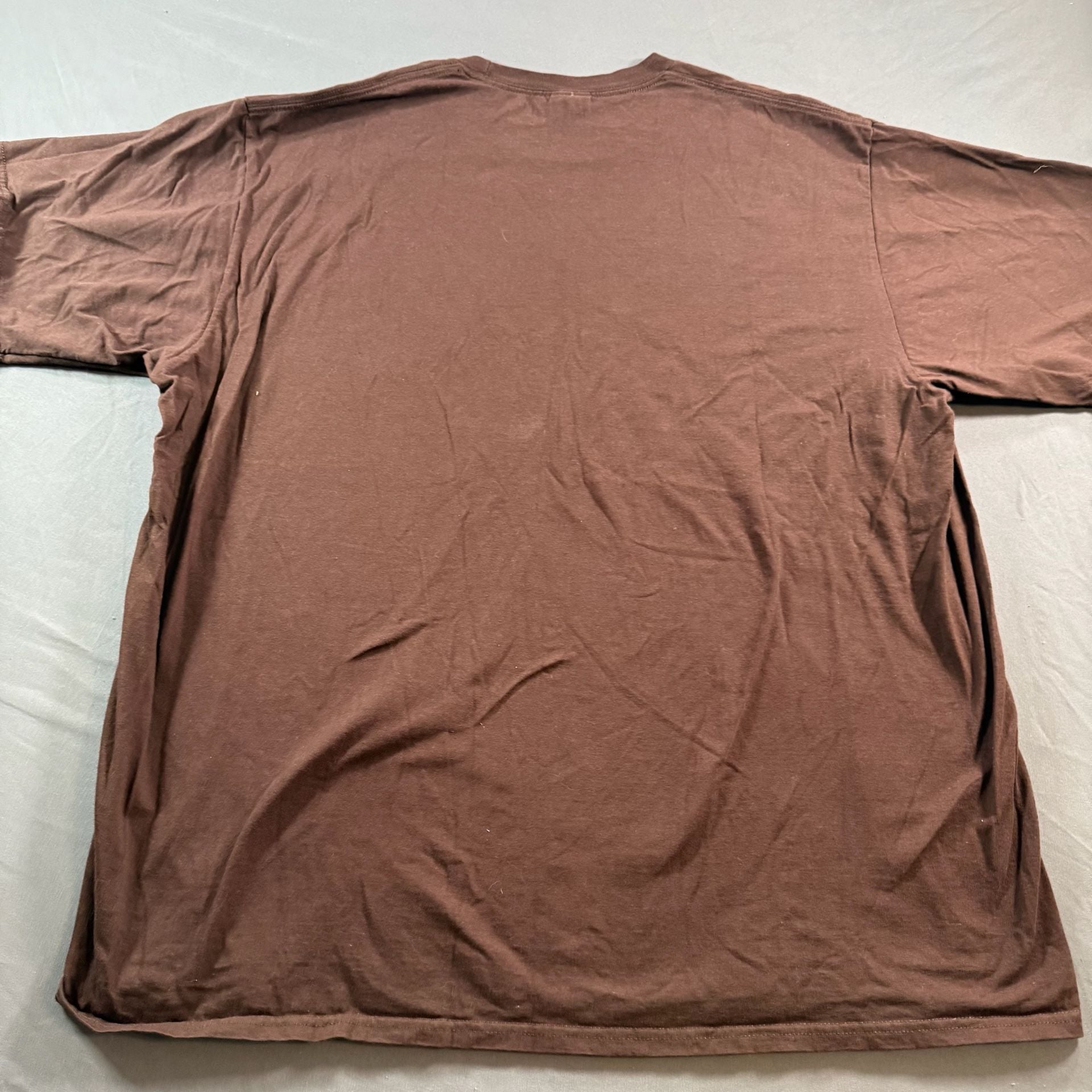 Port & Company Ohio State Buckeyes Stripe Logo Brown T-Shirt 2XL 8