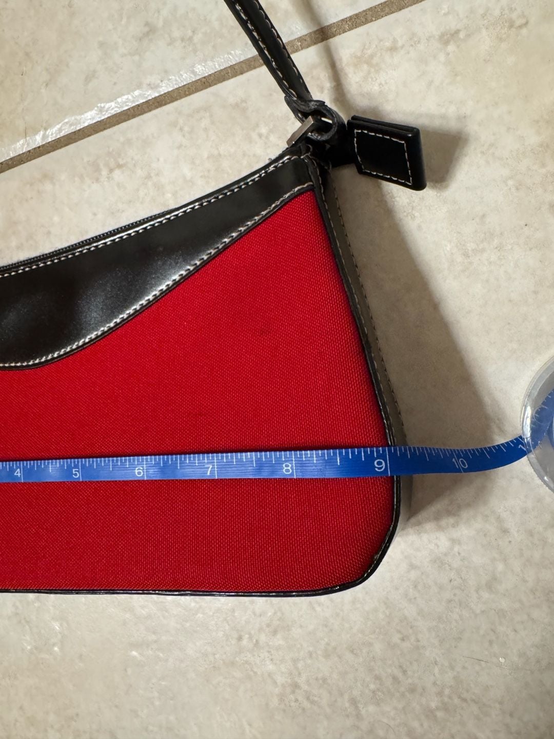 Vintage Inspired Red Black Shoulder Bag Y2K 5