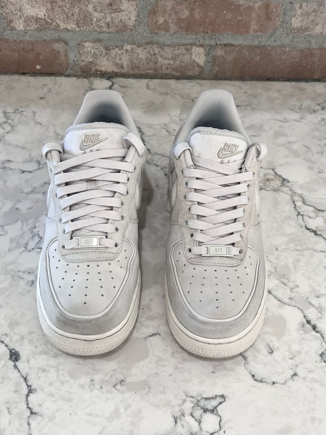 Nike Air Force 1 ‘07 Size 9.5 Woman Light Bone/ white 3