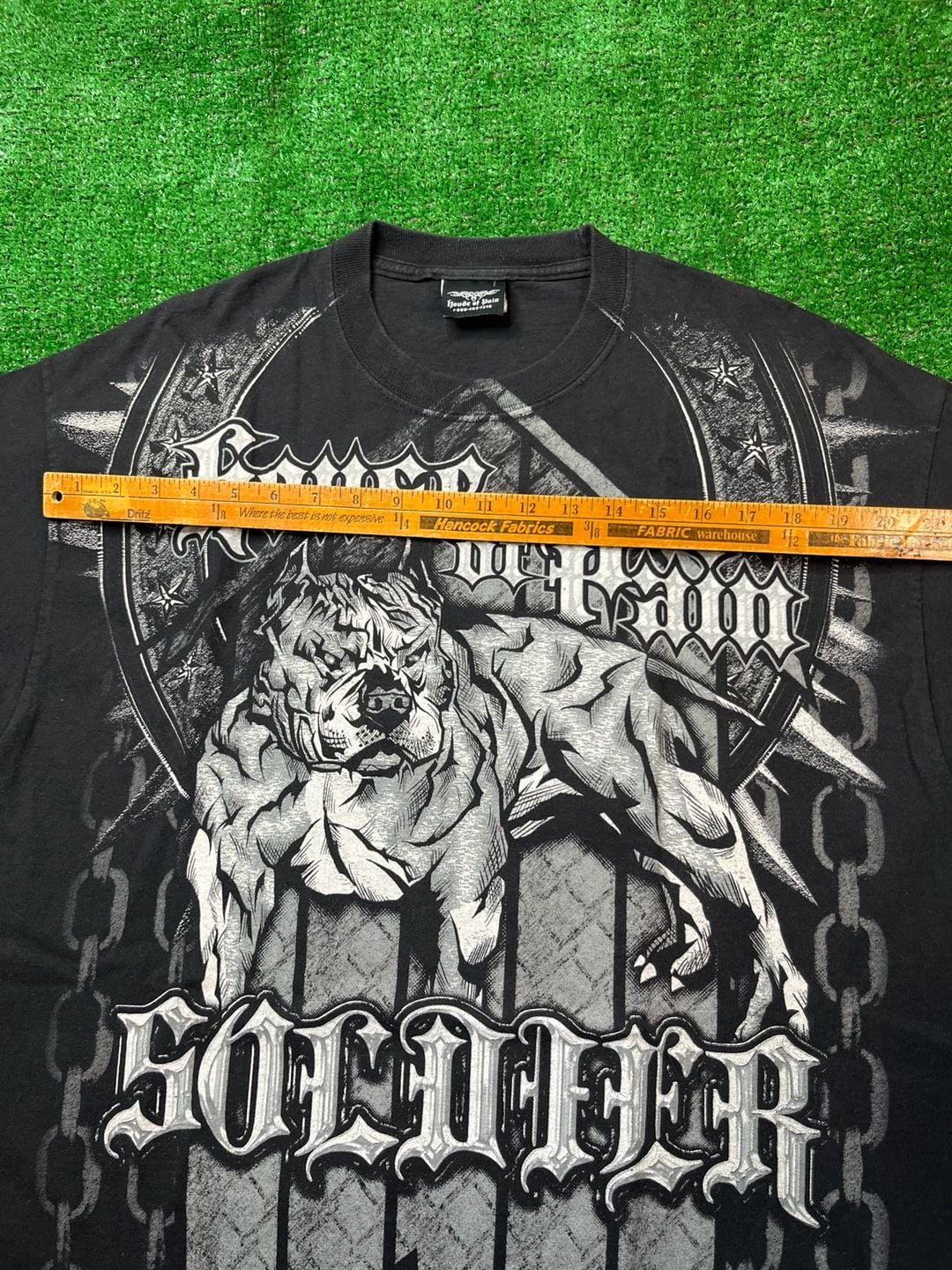 Vintage House of Pain Soldier Pitbull Graphic T-Shirt Y2K Black XXL 7
