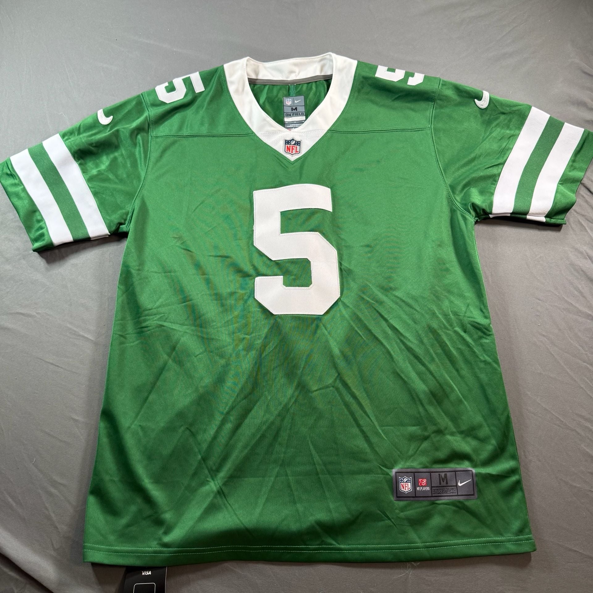 Nike New York Jets Garrett Wilson #5 On Field NFL Green Jersey Men’s M 2