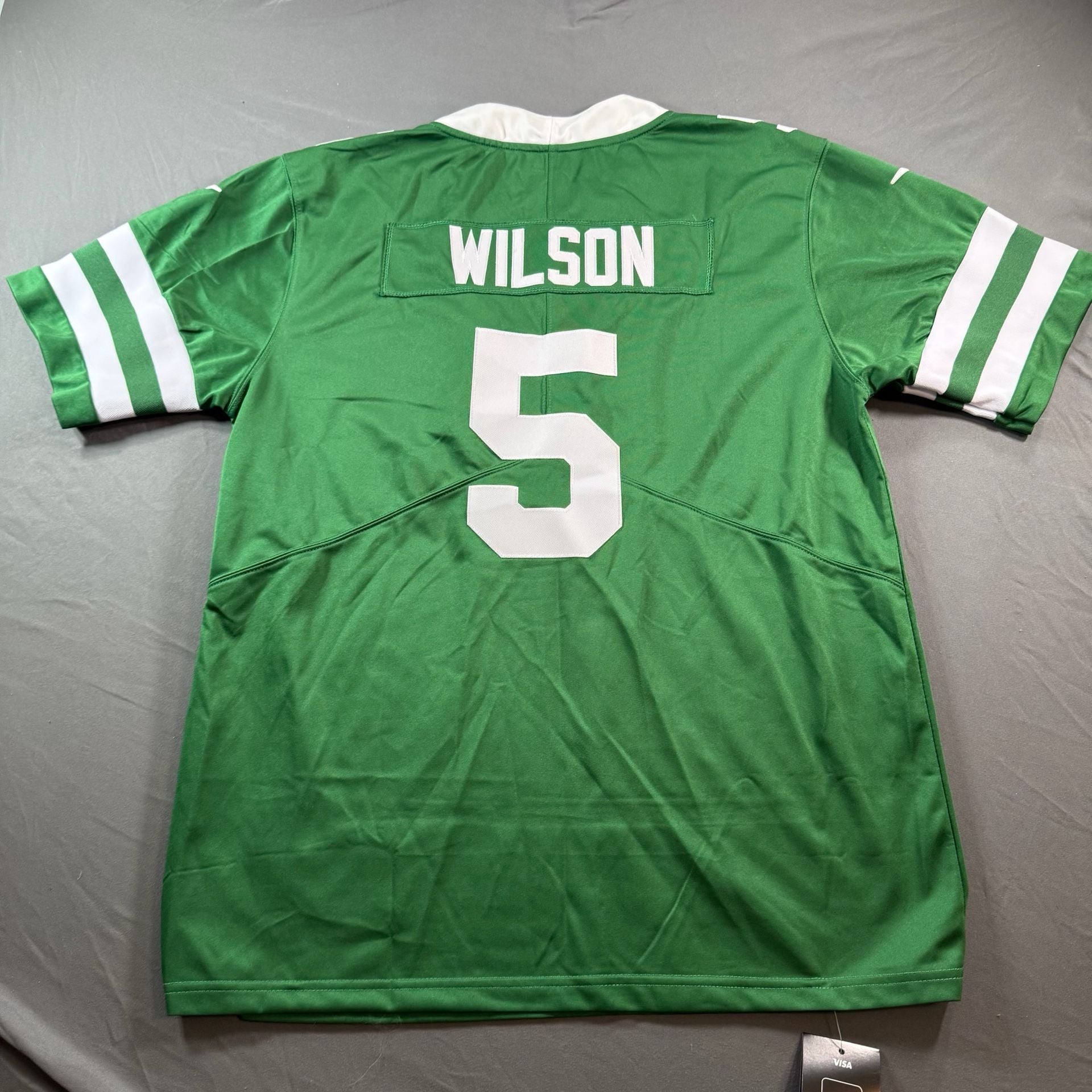Nike New York Jets Garrett Wilson #5 On Field NFL Green Jersey Men’s M 9